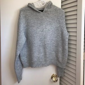 Forever 21 ribbed gray hoodie